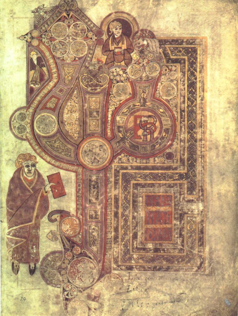 Book of Kells illuminated page
