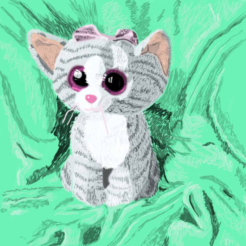 stuffed animal digital painting